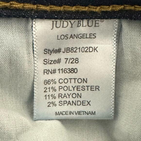 Judy Blue Dark Blue Women Jeans - Picture 6 of 7